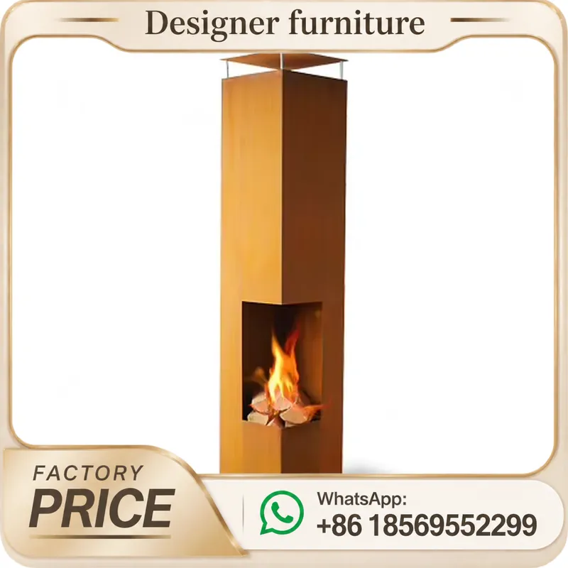 Outdoor Furniture Metal - Portable Wood Pellet Stove With Chimney