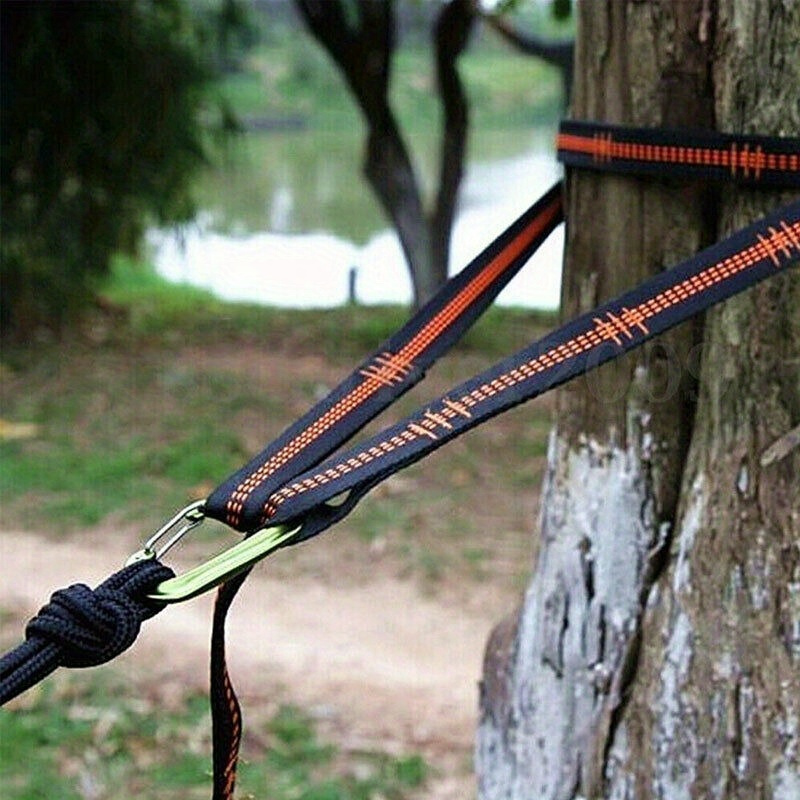 Hammock With Stand - 2/4 piece heavy duty climbing buckle