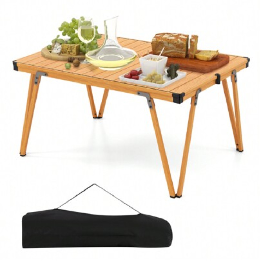 Folding Picnic Table - Folding Camping Table with Storage Bag,