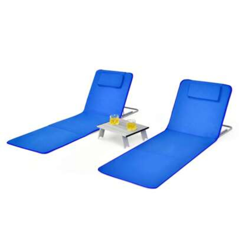 Folding Picnic Table - 3PCS Folding Beach Mat Set with