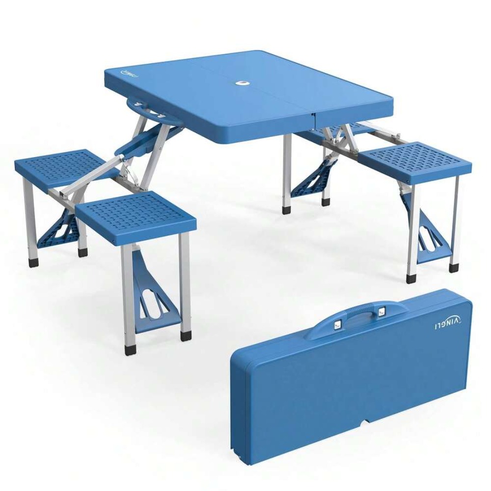 4 Ft Folding Camping Picnic Ta - Folding Picnic Table recension och pris