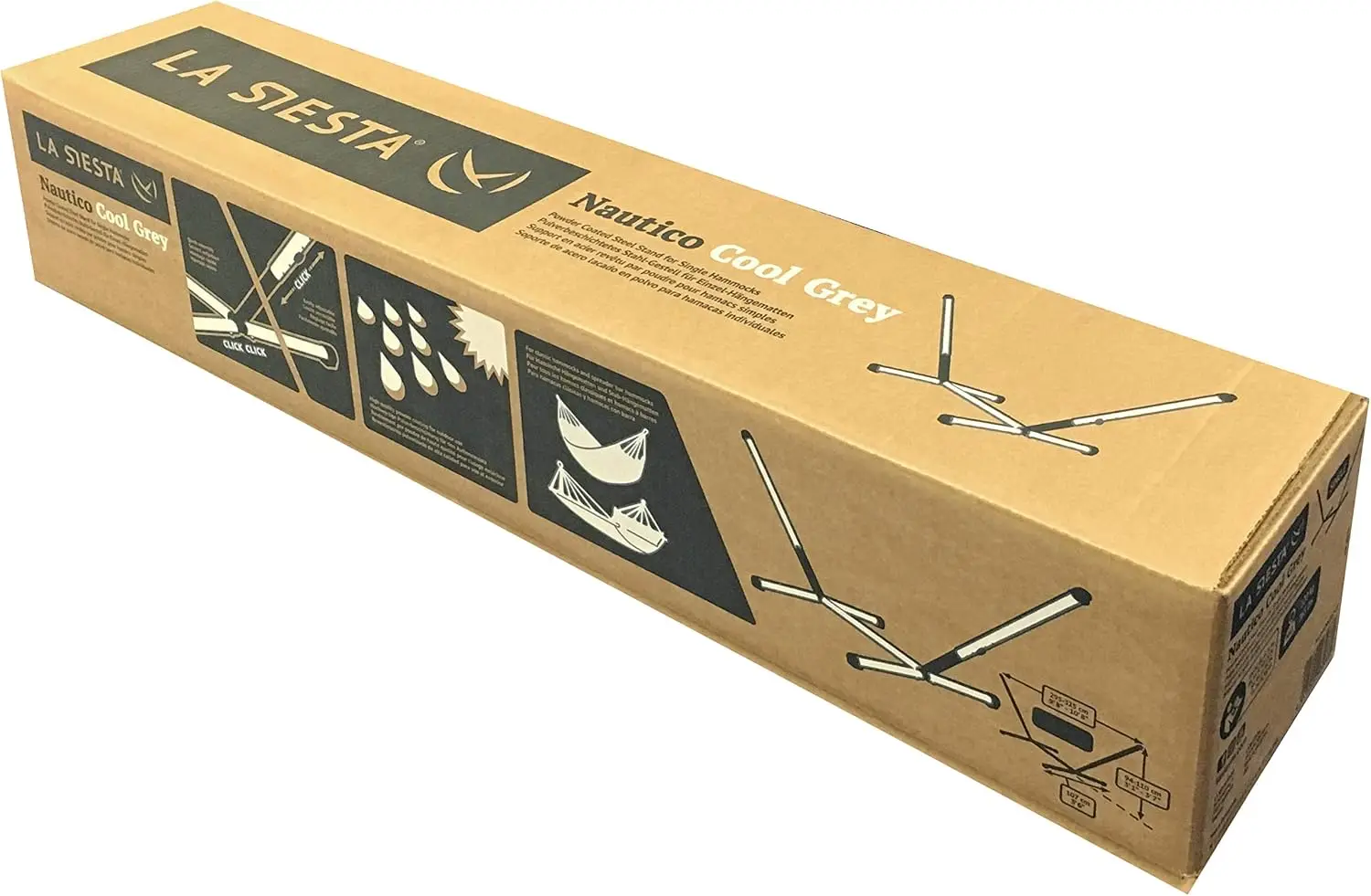 Nautico Cool Grey - Powder Coa - Hammock With Stand recension och pris