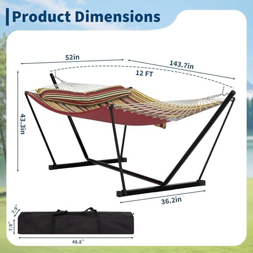 2 Person Outdoor Hammock with  - Hammock With Stand recension och pris