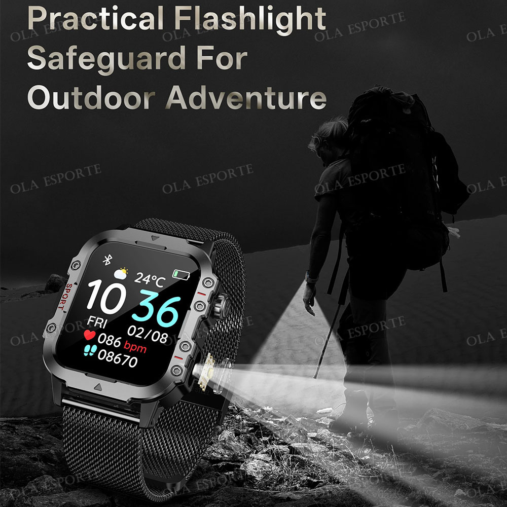 2026 Rugged Military Smart Wat - Outdoor Rug Waterproof recension och pris