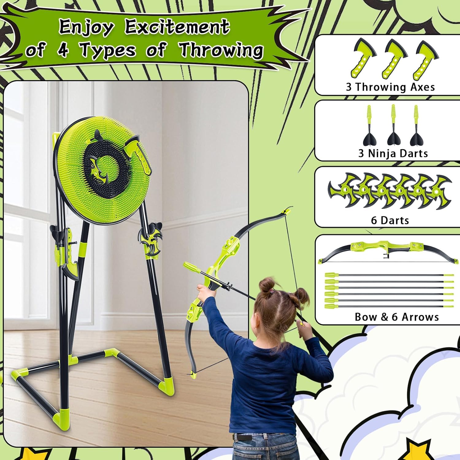 4 in 1 Axe Throwing Target Set - Outdoor Furniture Target recension och pris