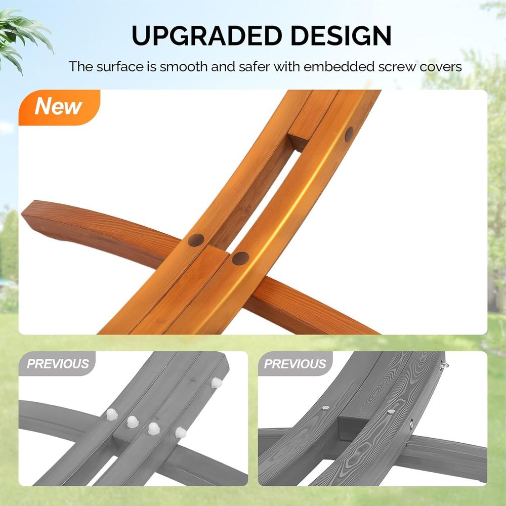 Double Hammock Set with Curved - Hammock With Stand recension och pris