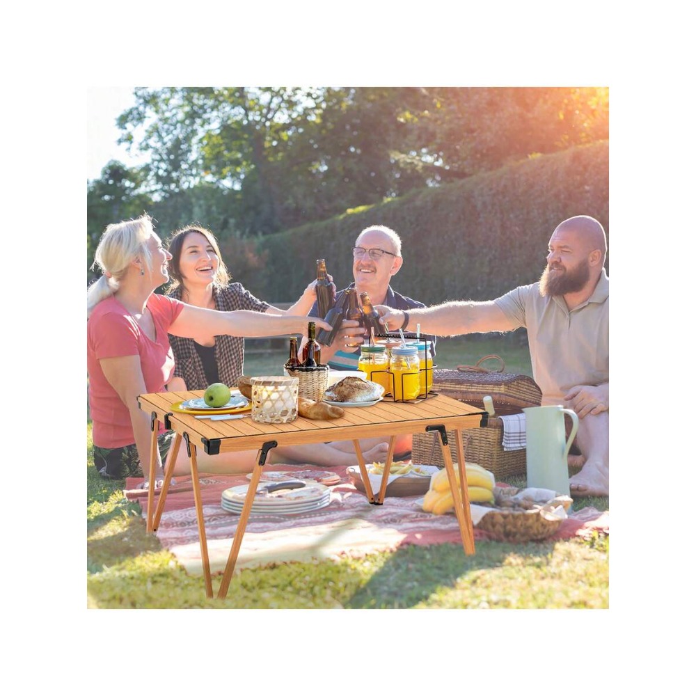 Folding Camping Table with Sto - Folding Picnic Table recension och pris