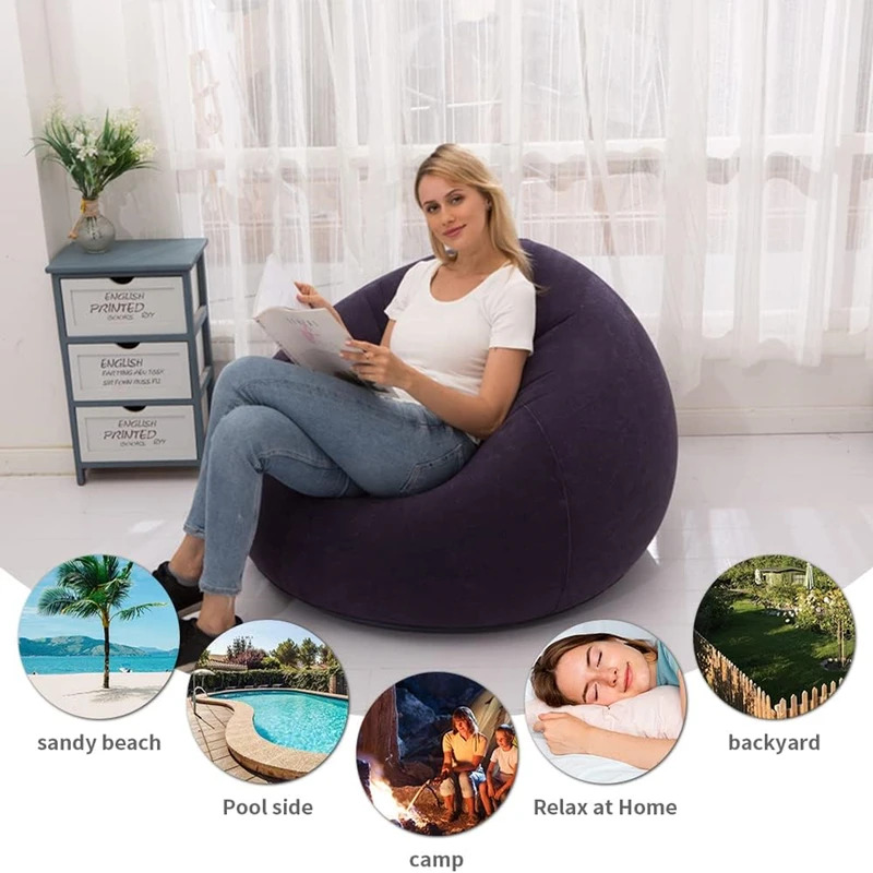 Large Lazy Inflatable Sofa Cha - Outdoor Furniture Near Me recension och pris