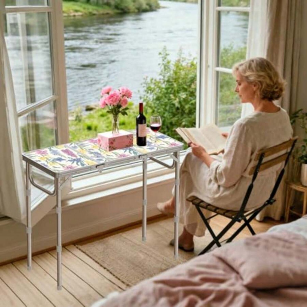 Folding Camping Table with Sto - Folding Picnic Table recension och pris