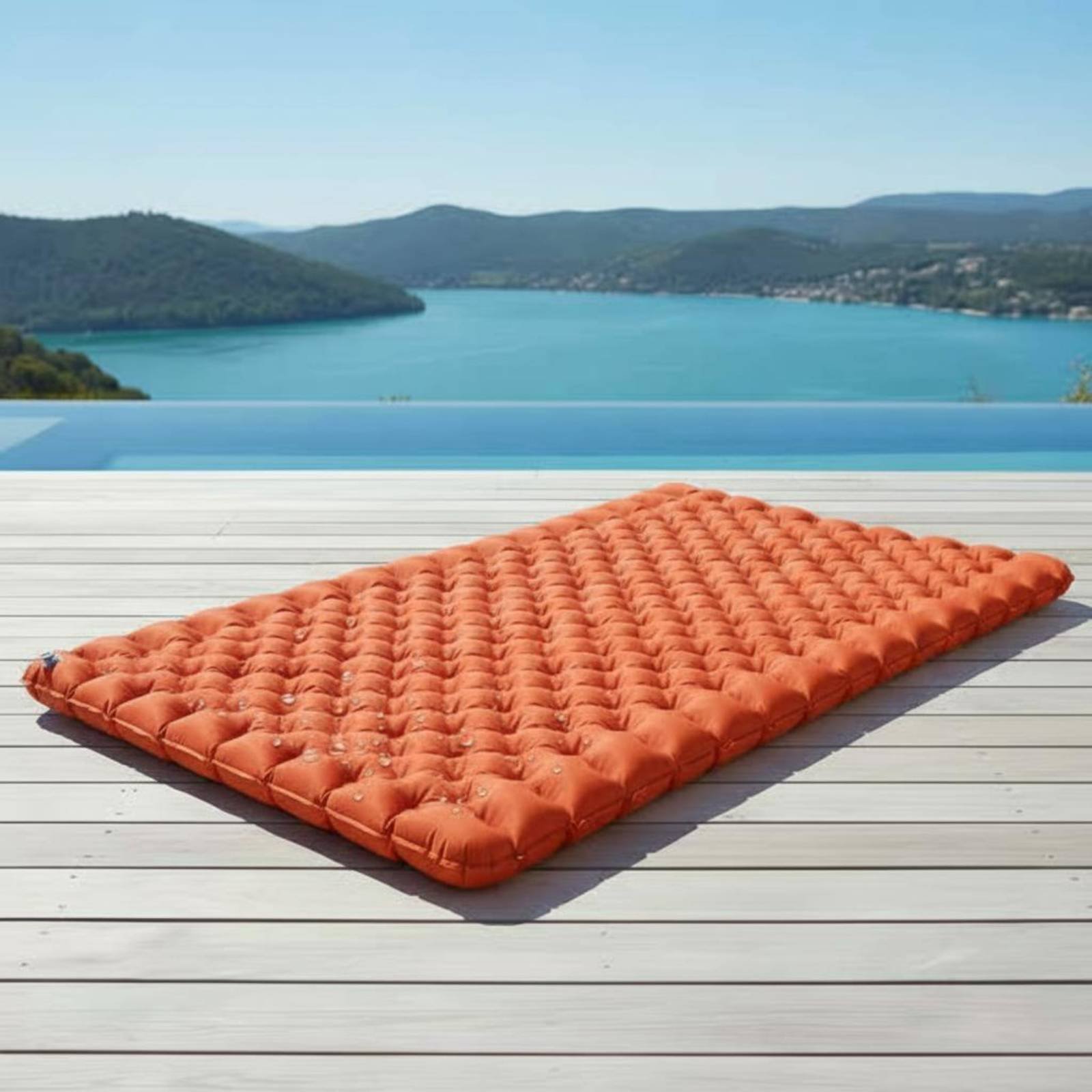 Inflatable Camping Mat Nylon T - Outdoor Rug Waterproof recension och pris
