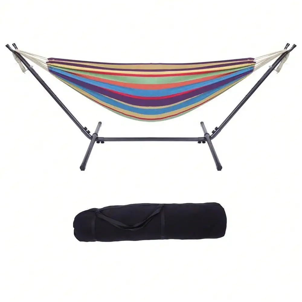 Patio Cotton Double Hammock Se - Hammock With Stand recension och pris