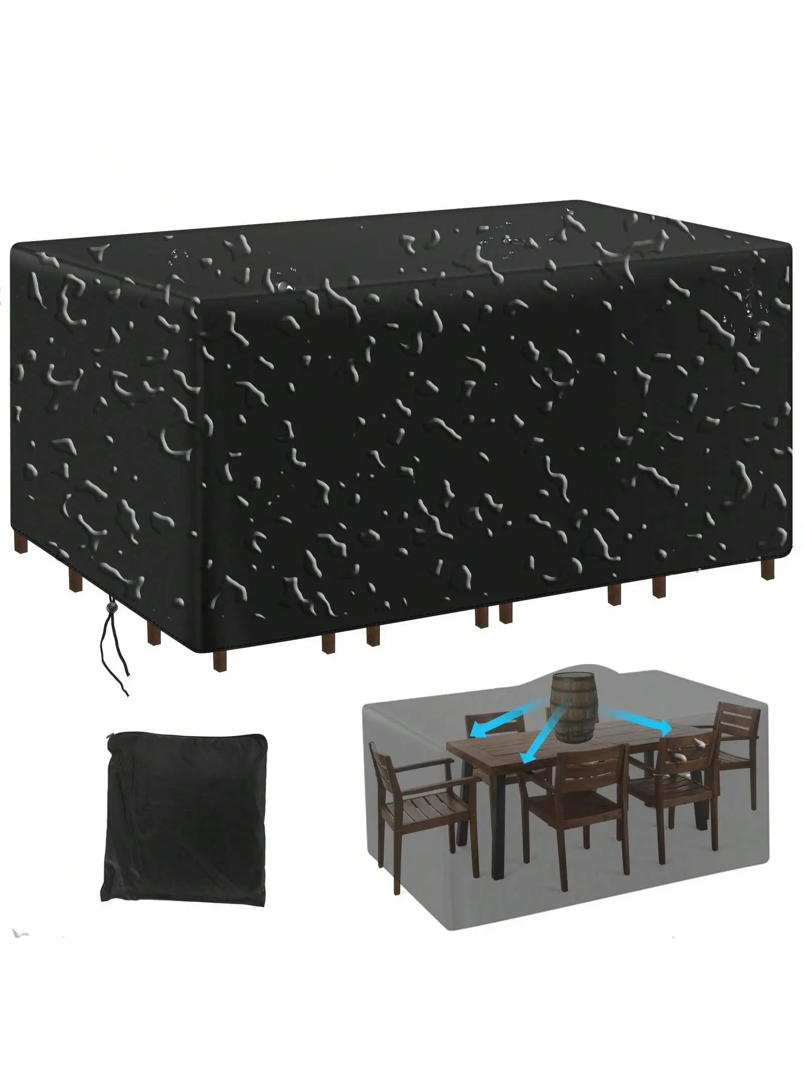Multi-Size Outdoor Patio Garde - Outdoor Furniture Cover Waterproof recension och pris