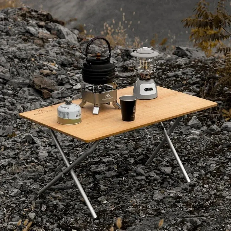 MOUNTAINHIKER 2/3 Bamboo Foldi - Folding Picnic Table recension och pris