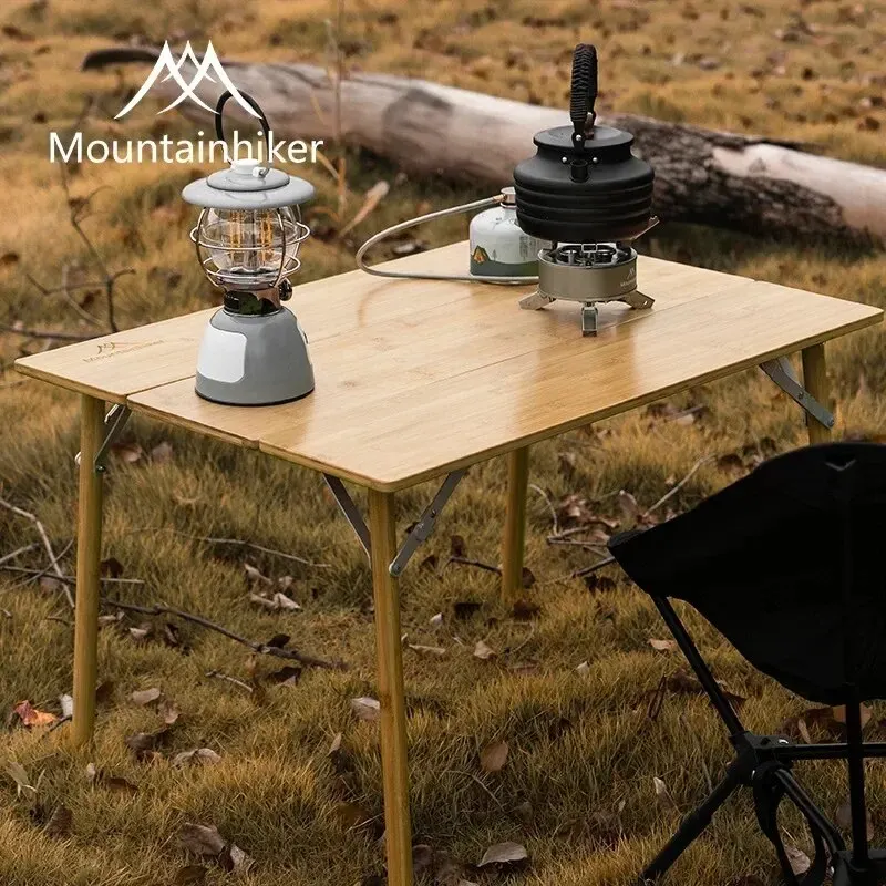 MOUNTAINHIKER 2/3 Bamboo Foldi - Folding Picnic Table recension och pris